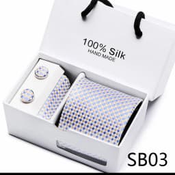 Brand 100% Silk Ties Gift box Office Men Classic Party Wedding striped 7.5cm Silk Wedding Floral Tie Necktie Handkerchief Set