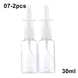 2pcs New White Nasal Spray Pump Empty Plastic Bottles Refillable Sprayer Health Nose Mist For Medical Packaging Accessories