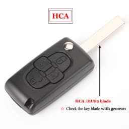 jingyuqin 2/3 Button Flip Fob Car key Case Shell for Peugeot 207 307 308 407 607 807 Partner Citroen C2 C3 C4 C5 C6 Xsara