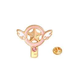 6pcs/set Cute Pink Card Captor Sakura Kero Sword Kinomoto Star Wand Key Enamel Pin Lapel Pin Badge Japanese Anime Collection