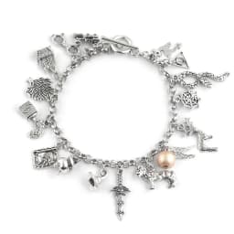 TV show Friends Charms Bracelet Central Perk Coffee Time Pendant Bangles Bracelets for Women Men Jewelry Gift