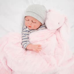 Baby Blanket New Thicken Double Layer Plush Infant Swaddle Wrap Pink Rabbit Toy Newborn Baby Bedding Children Blanket Bebe Duvet