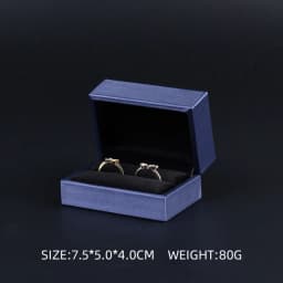 New Satin cloth jewelry box Gold PU Leather Ring Box Bracelet Necklace Box Pendant Gift Box For Jewelry Wedding Gift Box