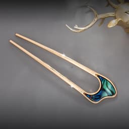 Trendy Metal U Shape Hair Stick Ponytail Holder Hair Accessories For Women Silver Gold Color Simple Shell Korean Forks Hairpin