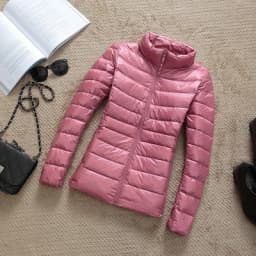 Down Parka Women Ultra-light Thin Down Jacket 2024 Autumn Winter Slim Short Hooded Warm White Duck Down Coat Women's Outerwear