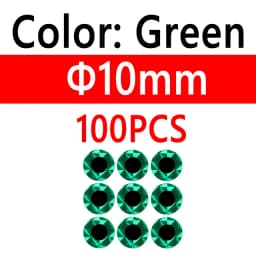 100pcs 2D Metal Jigs Lure DIY Fish Eyes Holographic Flat Fishing Fly Eyes Sticker for Slow Jigging Fishing Lure Baits 3mm-12mm