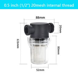 304 Stainless Steel Filter, Suitable for Garden Hoses, Irrigation Systems, and Industrial Pipelines, 1/2 3/4 1 inch