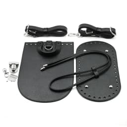 Handmade DIY Leather Bag Bottom Handbag Woven Set Shoulder Strap Crossbody Handle Crochet Bags Knitting Hardware Accessories