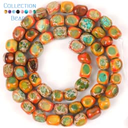 5x5x7mm Natural Stone Sea Sediment Jaspers Flat Irregular Turquoises Loose Beads For Jewelry Making DIY Bracelet Accessories