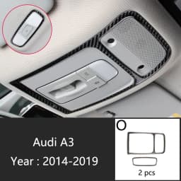 Carbon Fiber For Audi A3 8V S3 Car Interior Gearshift Air Conditioning CD Panel Door Armrest Cover Trim Stickers Accessories