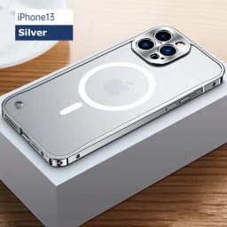 Metal Phone Case For IPhone 12 13 14 15 16 17 Pro Max Cover 16Plus Magnetic Aluminum Frame Phone Shell For IPHON 16 17 Pro Max