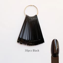Nail Display Sticks Nail Swatch False Nail Tips Nail Gel Polish Practice Clear Natural Colors Display Board for Nail Art Tools
