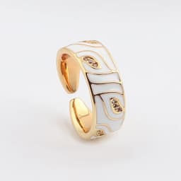 New Design Butterfly Flower Butterfly Enamel Adjustable Wide Band Rings For Women Vintage Open Ring Colorful Jewelry