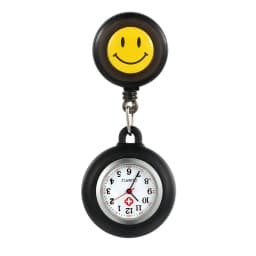 LANCARDO 2021 New Arrival Cute Cartoon Round Smiley Face Stretchable Silicone Ladies Nurse Watch Digital Dial Quartz Watch