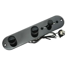 KAISH Fully Loaded Control Plate Pre-Wired 3-Way Control Plate with Wiring Harness for Fender Tele/Telecaster Chrome/Black/Gold