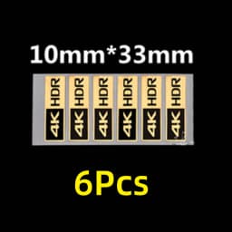 4K HDR Small Gold Label HD 8K Digital Video Player Displays Decorative Faith Stickers Spot DIY