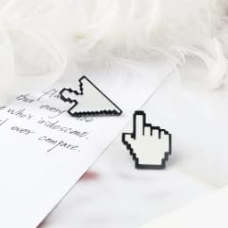 Photoshop Menu Bar Enamel Pins Creative Computer Icons Brooches Mouse Arrow Cursors Blocking Pop-ups Badges Kids Clothes Jewelry