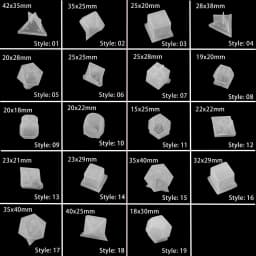 19 Shapes Irregular Dice Epoxy Resin Molds Dice Dried Flower Resin Molds Silicone Mould Making DIY For Multi-spec Digital Game