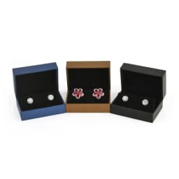 Quality Stud Earring Jewelry Storage Presentation Packaging Gift Boxes Faux Leather Piercing Nail Pendant Necklace Organizer Box