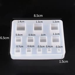 DIY Earrings Pendant Gemstone Making Silicone Mould Triangle Round Epoxy Mold UV Resin Crafts Molds