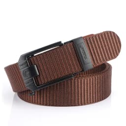 HSSEE New Casual Belt for Men 3mm Tight Nylon Tactical Outdoor Belt Metal Automatic Buckle Jeans Waistband Girdle Male Gift