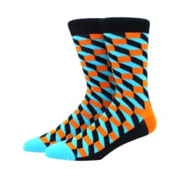 Male Tide Brand men cotton Socks Gradient Color summer Style long wedding sock Men's High Funny Happy Business Socks man sox