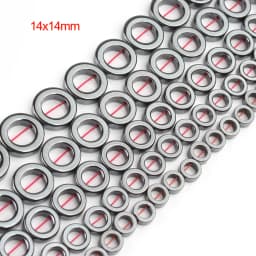 Natural Stone Hematite Beads Flat Round Disc Oval Heart Square Circle Loose Spacer Beads For Necklace Bracelet Making
