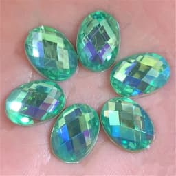 30PCS 10*14mm Round Acrylic Rhinestone Craft/Clothes Decoration Handmade Diy