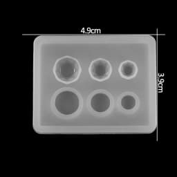 1pc Heart Round Oval Rectangle Shaped Silicone Mold Mixed Style Jewelry Epoxy Resin Mould For DIY Jewelry Making Tool Supplies