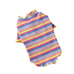 Spring Cotton Pet Cat Clothes for Cats Gotas Mascotas Clothing Sweet Stripe Puppy Sphynx Cat Katten Vest Shirt Ubarnie Dla Kota