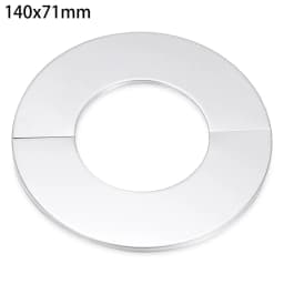 1Pcs Stainless Steel Water Pipe Wall Covers Self-Adhesive Shower Faucet Decorative Cover Chrome Finish Bathroom Accessories