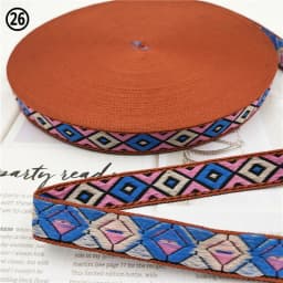 5 Yards 0.78 Inch 20MM Hundreds Styles Geometric Woven Jacquard Embroidered Ribbons DIY Apparel Wrapping Trim Sewing Accessories