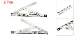Uxcell 2Pcs Window Hinge 8/10/12/16-Inch Hanging Casement Window Hinge 202 Stainless Steel Silver Tone