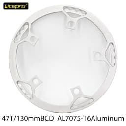 Chainring Litepro 130BCD 47/53/56/58T BMX Chainring Folding Bicycle Chainwheel Protector Bike Crankset Tooth Folding Bike Parts