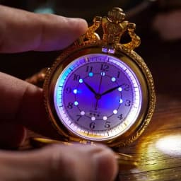 Top Luxury Gold Luminous LED Quartz Pocket Watch Train Locomotive Engine Steampunk Quartz FOB Light Watch Gifts for Men Women