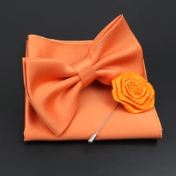 Mens Wedding Bow Tie Brooch Set Romantic Solid Color Silk Polyester Jacquard Woven Bowtie Lapel Pin Hanky Men Gifts Accessories
