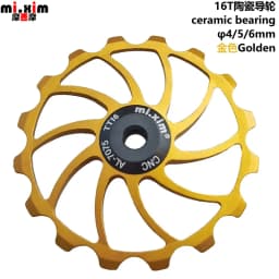 2021 New Bicycle Ceramics Rear Derailleur 14T 15T 16T 17T 18T Jockey Wheel Road MTB Guide Bike Ceramics Bearing Bicycle Parts