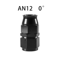 AN4/6/8/10/12 Straight 0°/45°/90°/180° Degree Reusable Hose End Fitting Adapter For Swivel PTFE Oil Fuel Line Hose End Fitting