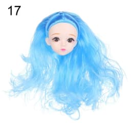 1/6 BJD Doll Head With Gold Brown Black Hair For 30cm Doll Joint 3D Eyes Europe Red DIY Head Wear for Ancient Doll Accessories