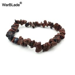 Natural Gem Stone Bracelet Amethyst Irregular Stretch Chip beads Nuggets Quartz Bracelets Bangles Crystal Wristband For Women