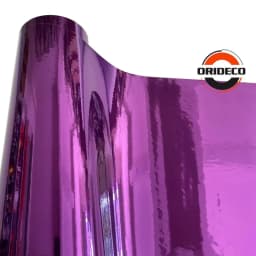 10/20/30/40/50*152CM High Stretchable Orange Chrome Air Bubble Free Mirror Vinyl Wrap Film Sticker Emblem Car Bike Motor Cover