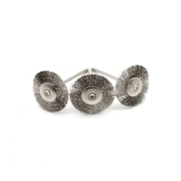 100pcs Jewelry Grinding Buffing Wheel 22mm Scouring Pad Polishing Steel Wire Brush Drill Rotary Tool Accessories