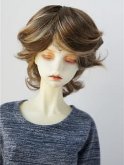 Doll Wigs JD075 1/3 8-9inch 21-23cm Boyish Cupid Curls Synthetic Mohair SD BJD Doll Wigs