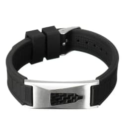7 in 1 Titanium Silicone Magnetic Energy Armband Power Bio Bracelet Health Pain Relief Magnet Health Bracelet Bangle 3000 Gauss