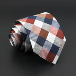 New Men's Classic Plaid Tie Luxury Stripe 8cm Jacquard Necktie All-Match Cravat For Business Wedding Party Daily Wear Accessory