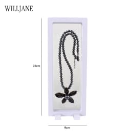 3D Floating Picture Frame Shadow Box Protect Ring Earrings Jewelry Display Stand Pendant Necklace Holder Gem Stones Storage Case