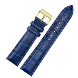 12 14 16 18 19 20 21 22 23mm Blue color Genuine Leather Watchband Strap Men and Women Watchband For Citizen Rossini Watch band