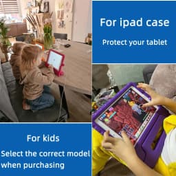 Case for iPad Air / Air 2 9.7 Inch Hand-Held Shock Proof EVA Full Body Cover Handle Stand Case for Kids for iPad 2017 2018 Case