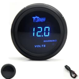 2' 52mm Car Digital Turbo Boost Gauge PSI BAR Water Temp Oil Temp Oil Pressure Gauge Voltmeter EGT Tachometer RPM Gauge