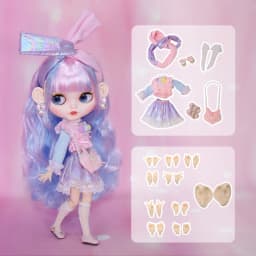 ICY DBS Blyth doll jointed body 30CM BJD nude doll and nude doll clothes shoes handmade set fashion doll girl gift